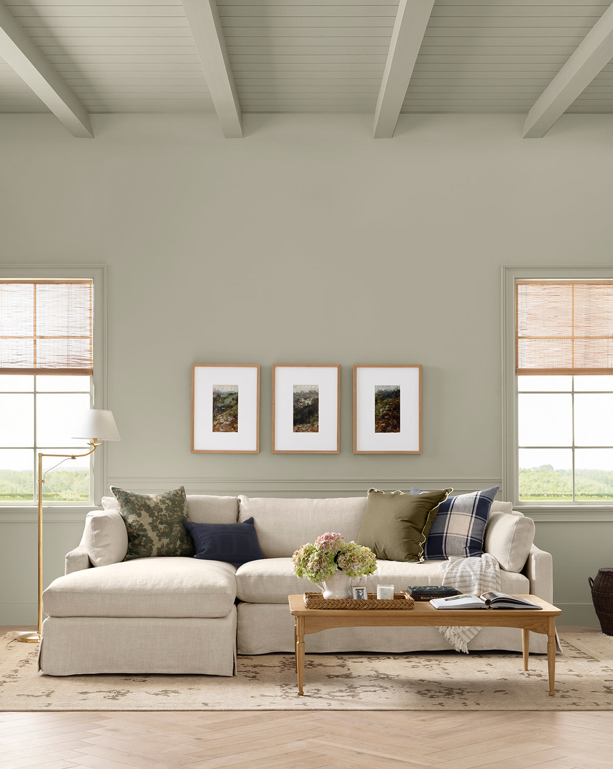 Rowan Slipcovered Sofa Chaise Sectional