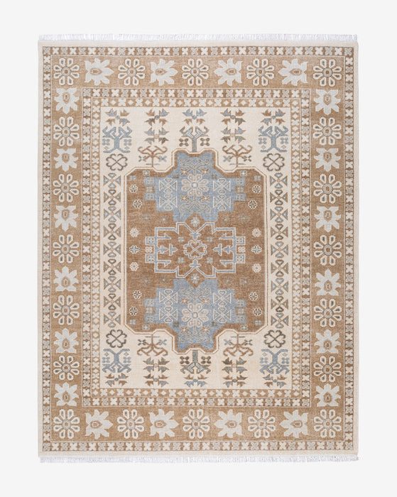 wool rug, hand knotted rug, hand knotted wool rug, patterned rug, handmade rug