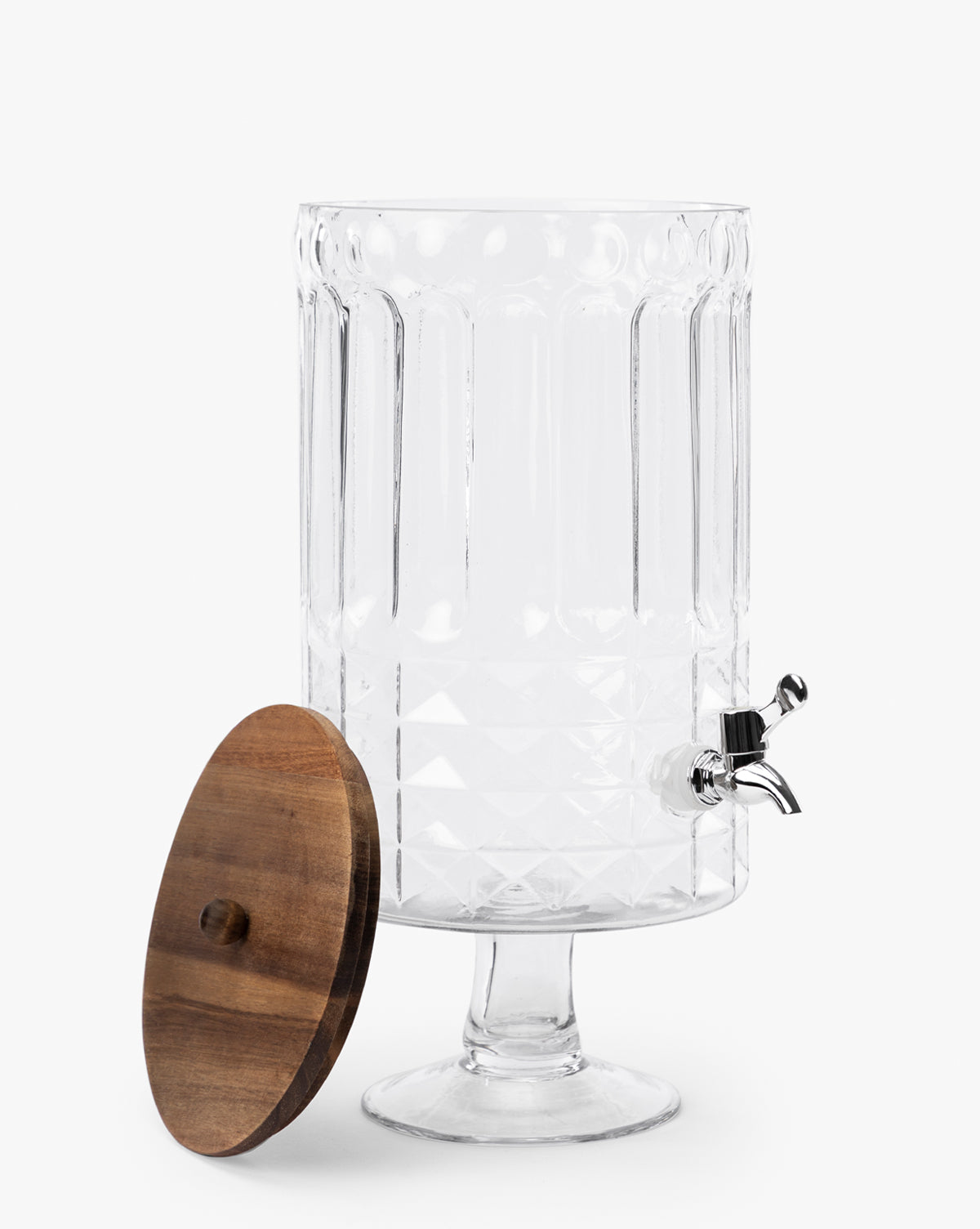 Glass Footed Beverage Dispenser