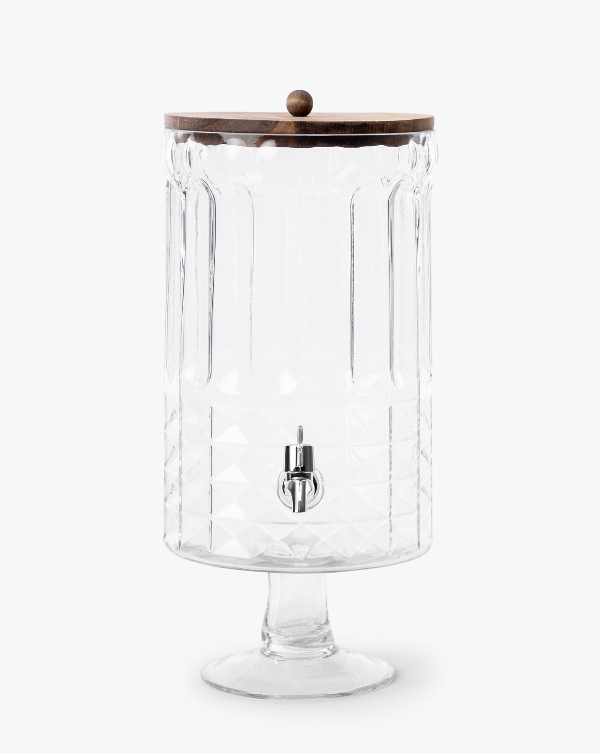 Glass Footed Beverage Dispenser