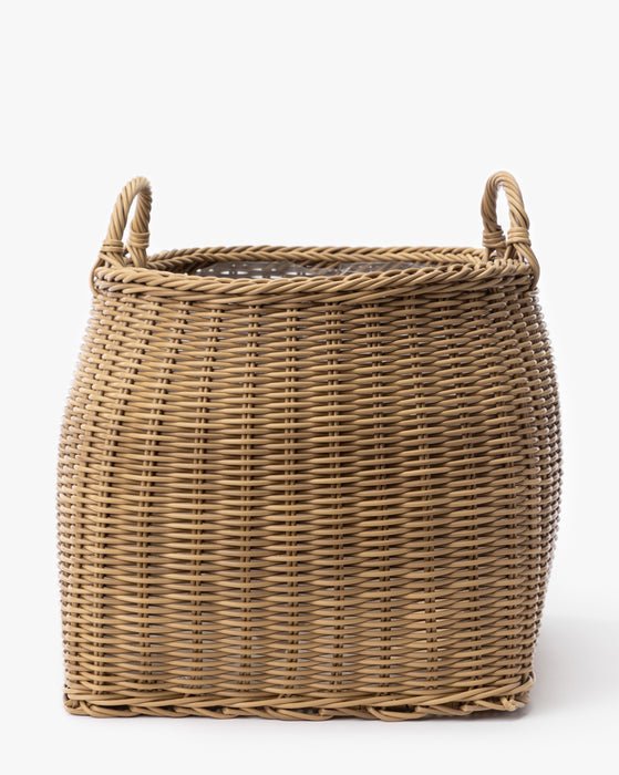 Lightwash Handled Planter Basket