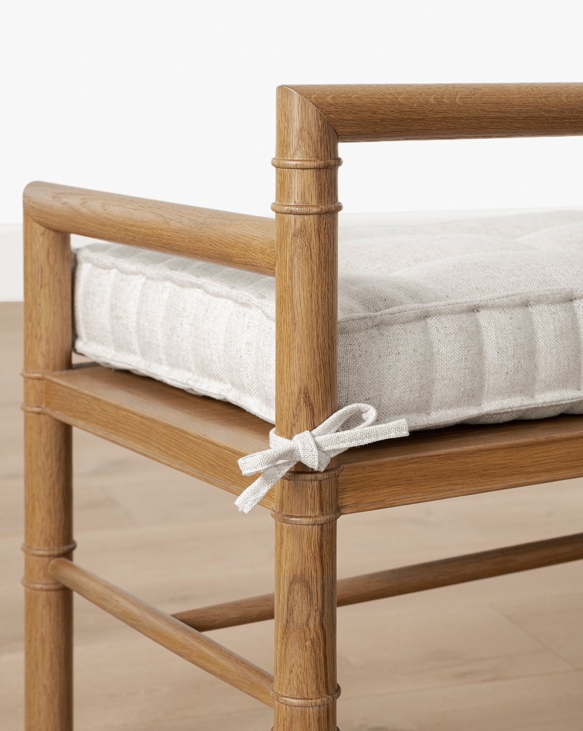 Its simple, natural finish looks stunning on a light wood floor, by McGee & Co.