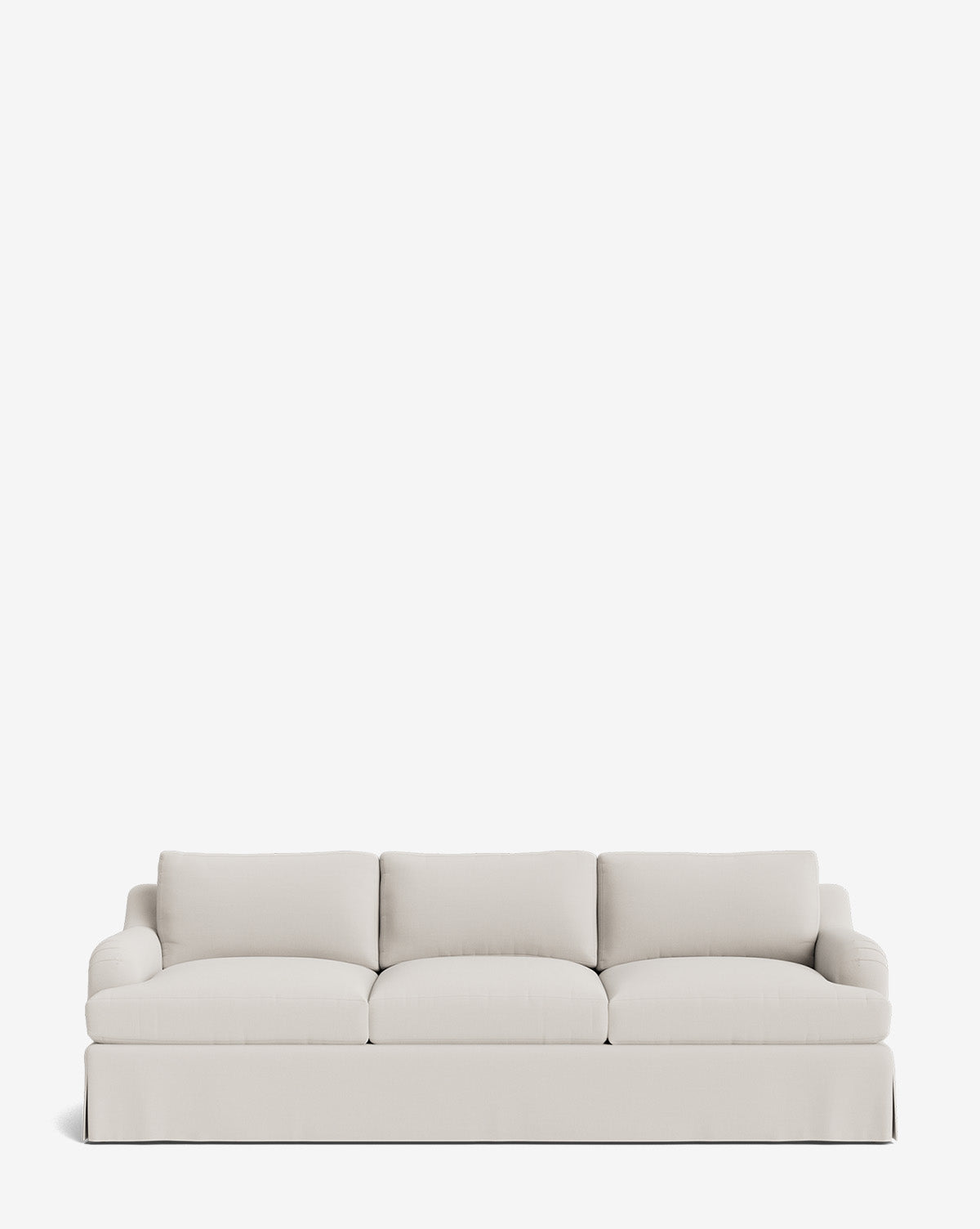 Lucille Skirted English Roll Arm Sofa