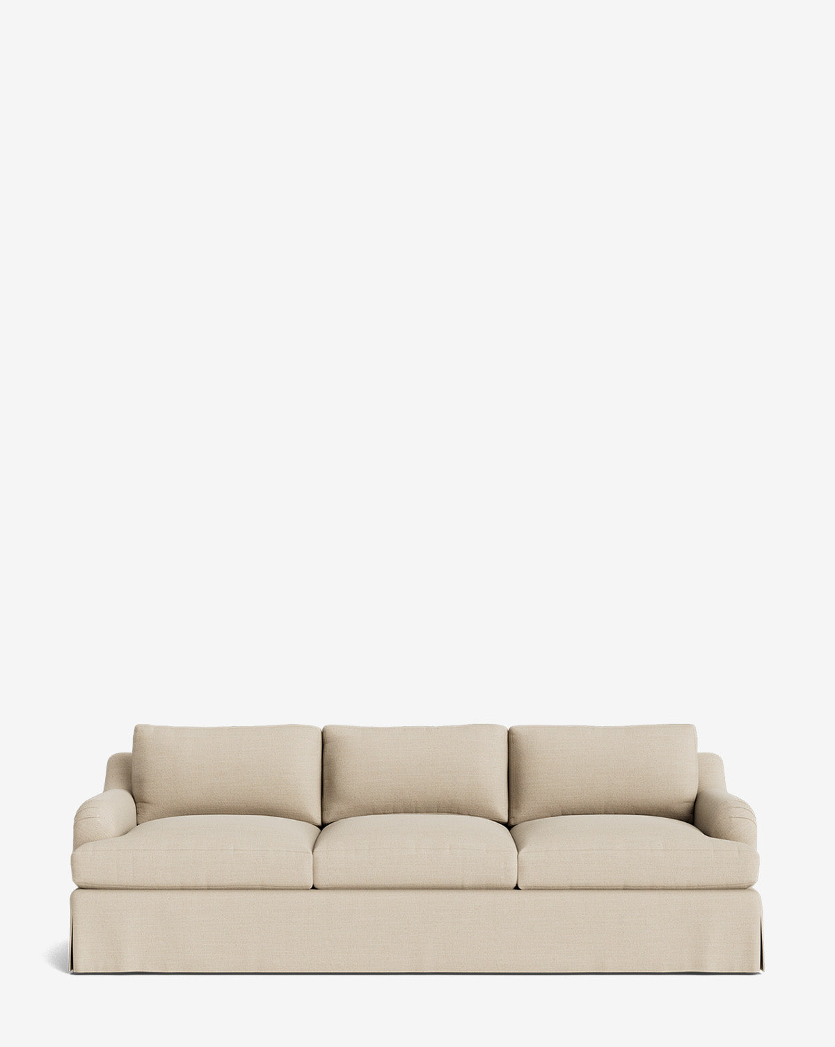 Lucille Skirted English Roll Arm Sofa