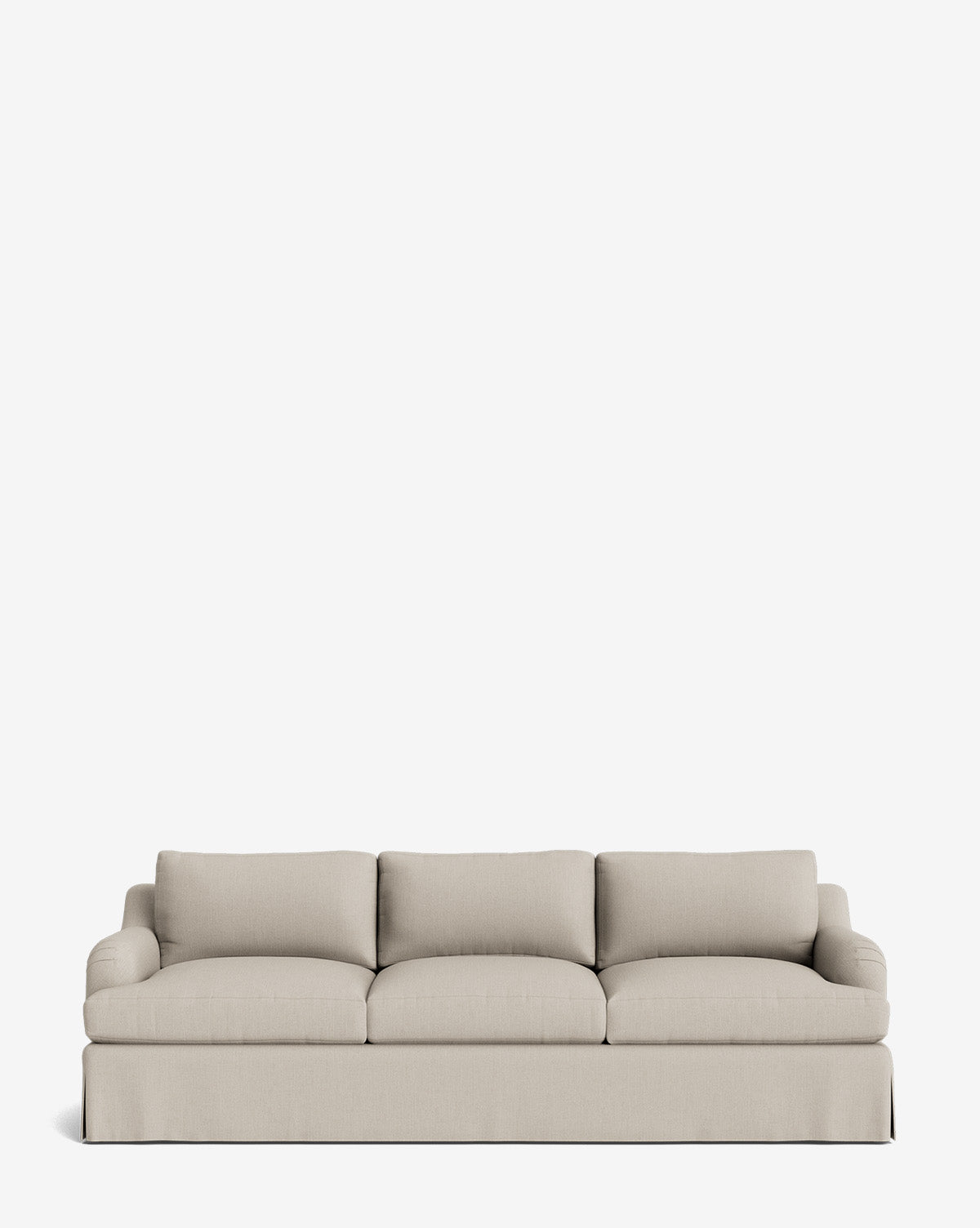 Lucille Skirted English Roll Arm Sofa