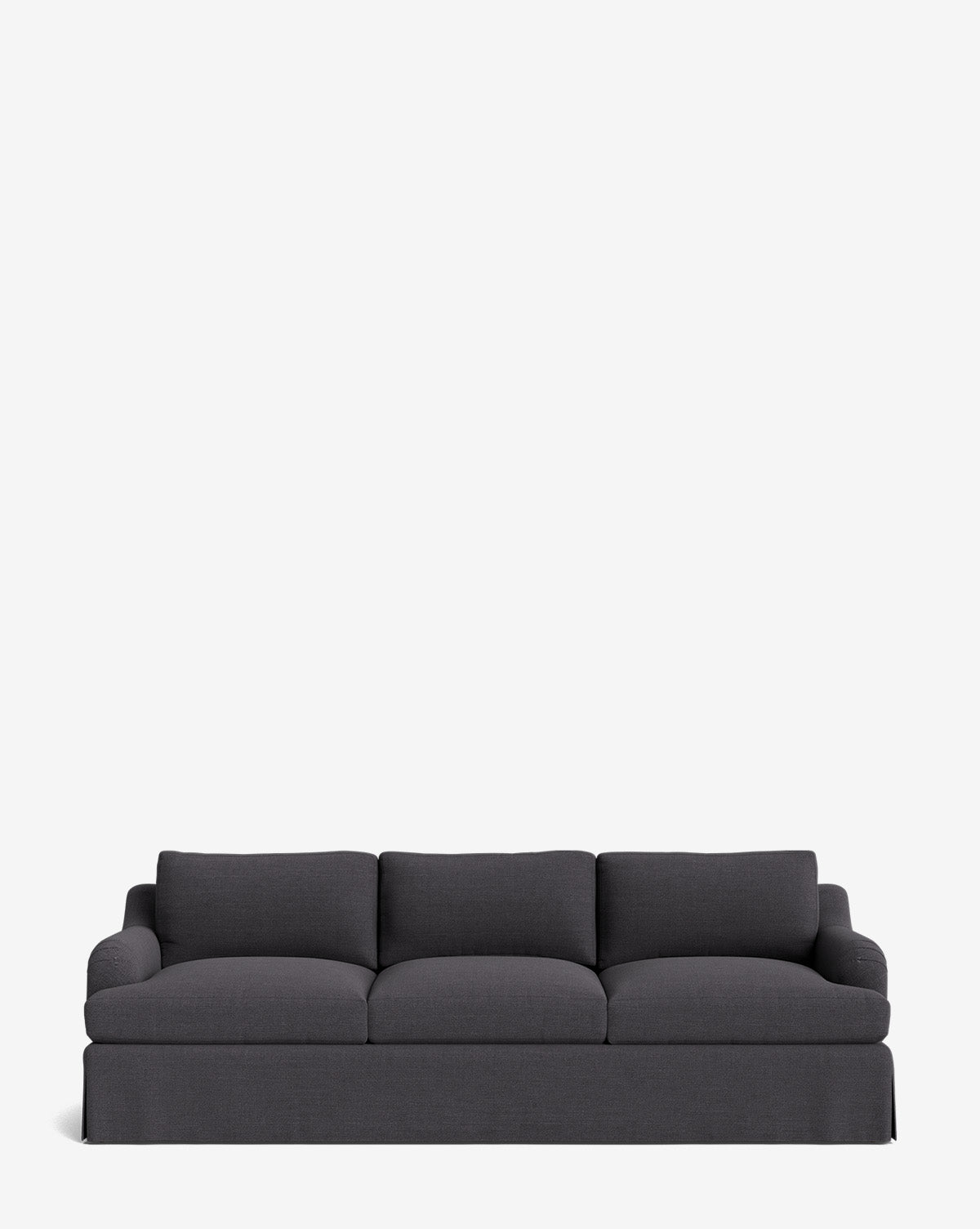 Lucille Skirted English Roll Arm Sofa