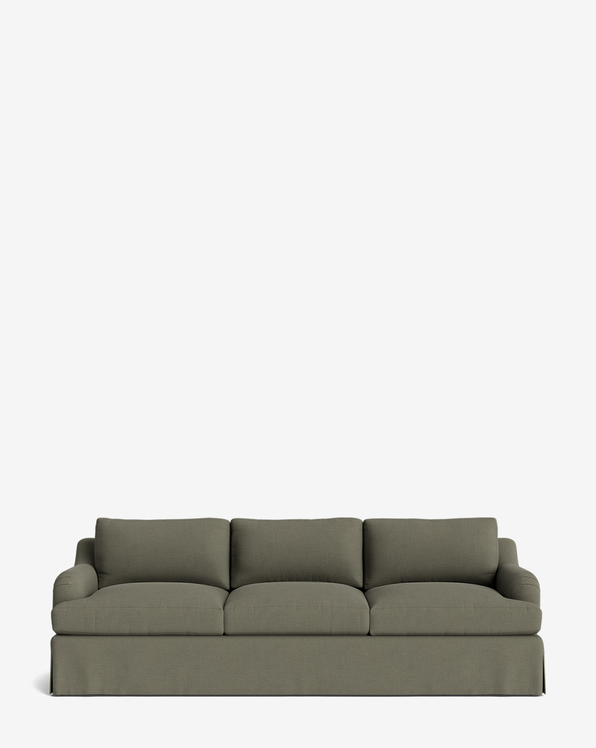 Lucille Skirted English Roll Arm Sofa
