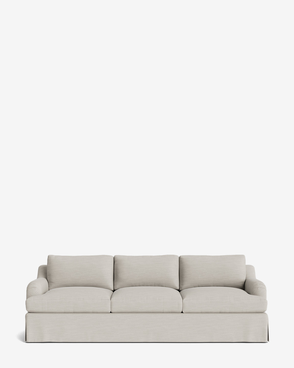 Lucille Skirted English Roll Arm Sofa