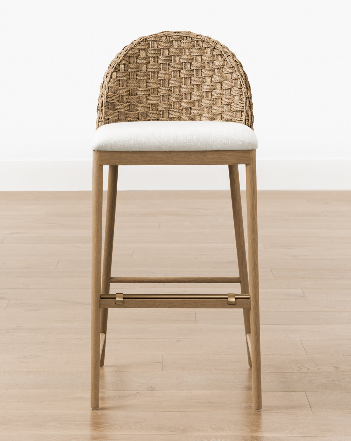 Wicker woven counter stool sales