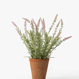 Potted Faux Lavender Topiary