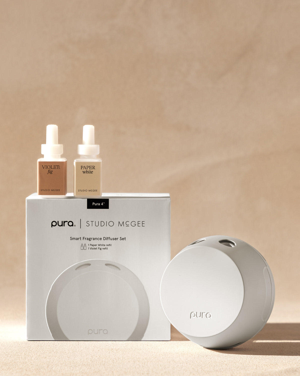 Pura X Studio Mcgee 4 Smart Fragrance Diffuser & Refill Holiday Set