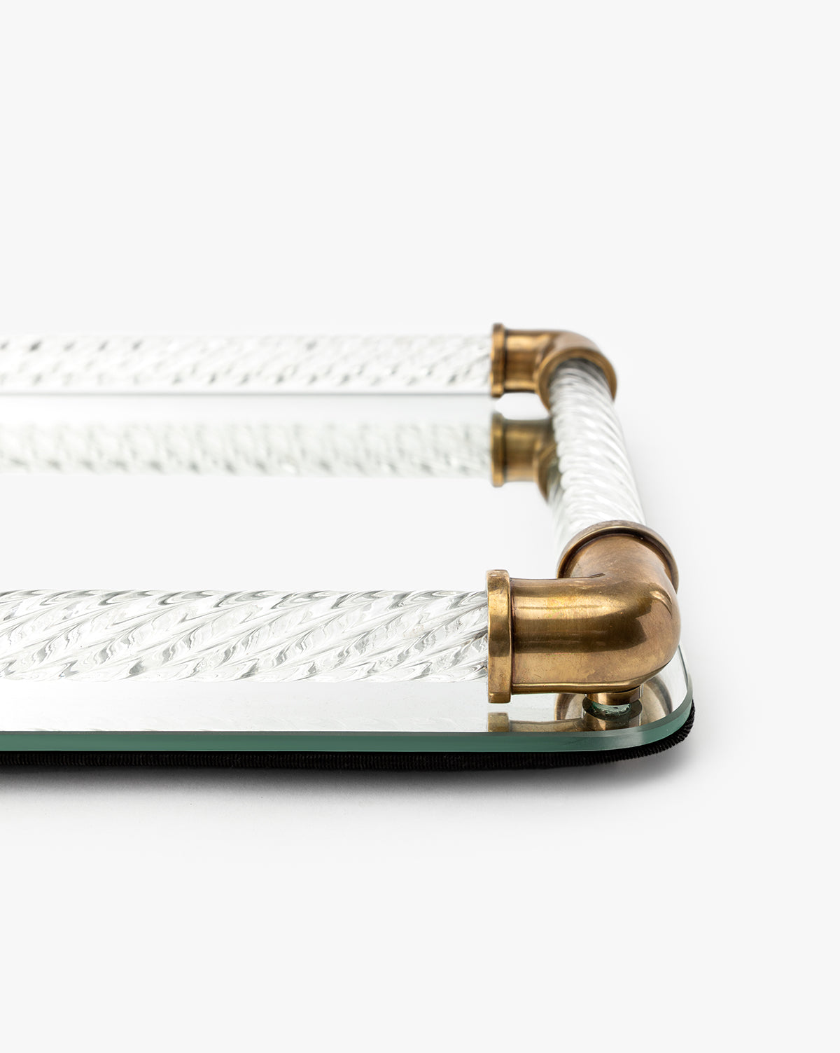 Rhodes Brass & Glass Tray