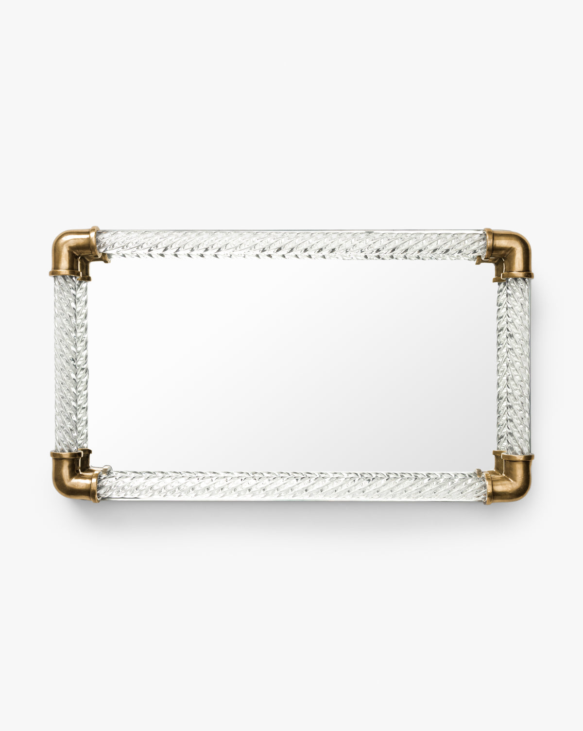 Rhodes Brass & Glass Tray