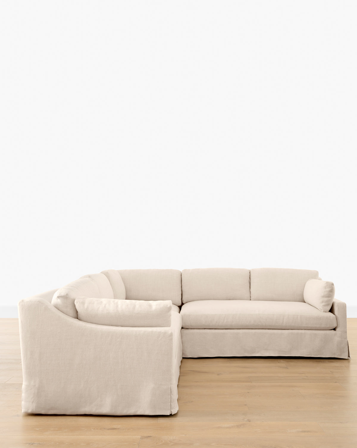 Rowan Slipcovered 3-Piece L Shaped Sectional