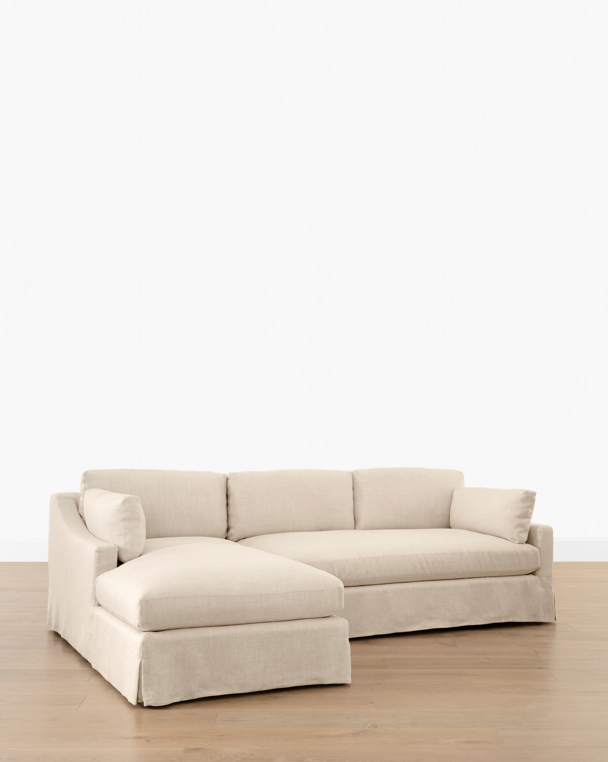 Rowan Slipcovered Sofa Chaise Sectional