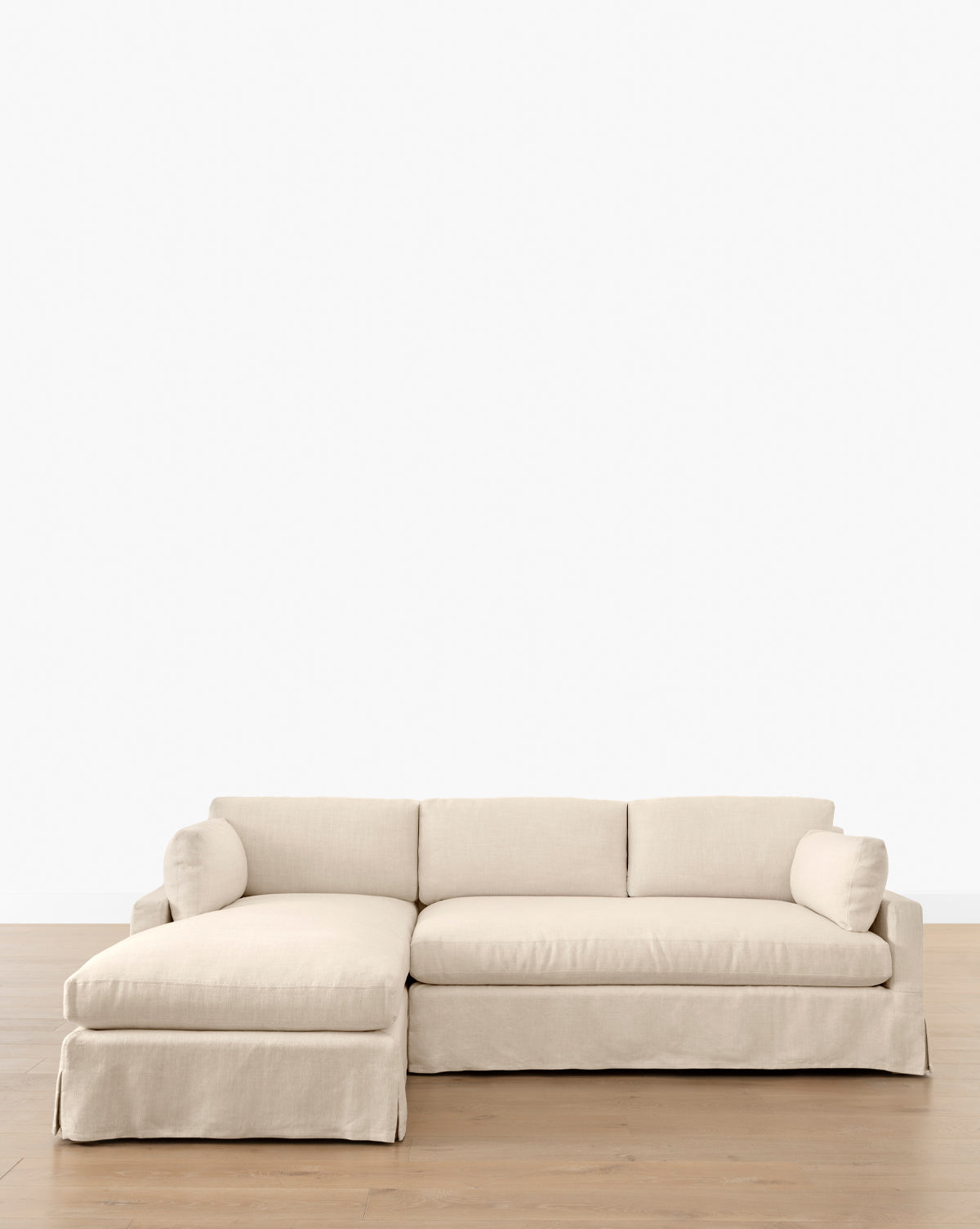 Rowan Slipcovered Sofa Chaise Sectional