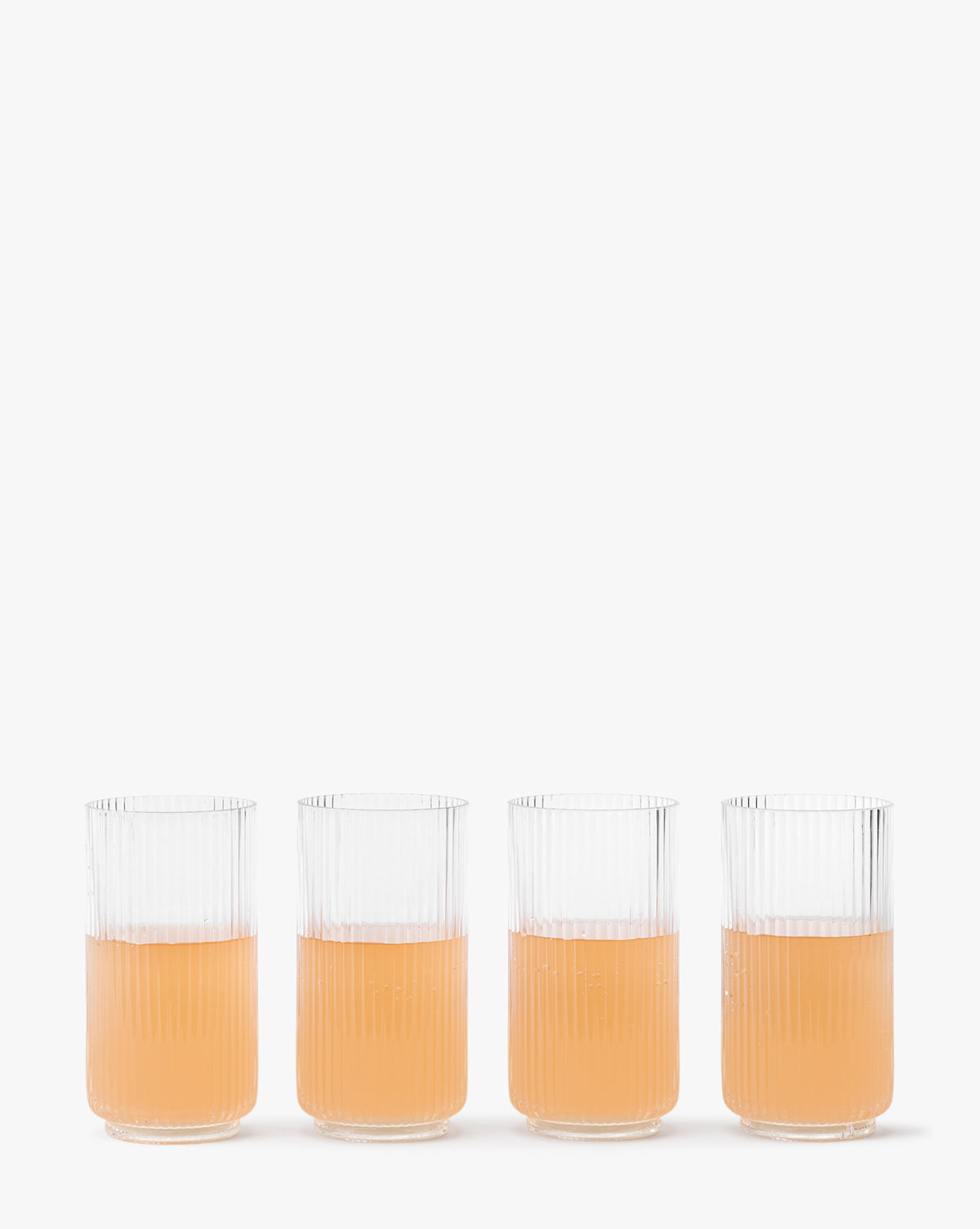 Sanibel Acrylic Highball Drinking Glasses (Set of 4)