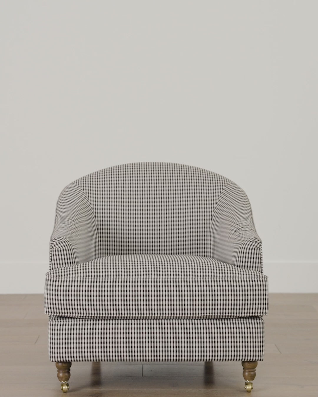 McGee & Co. custom upholstered lounge chair.