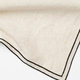 Bordered Linen Napkins (Set of 4)