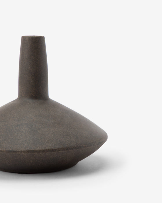 Brown Long Necked Vase