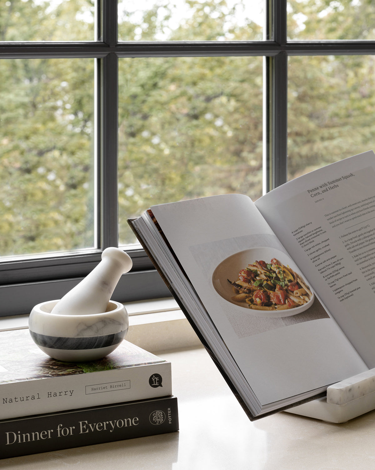 Marble Cookbook Stand
