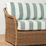 Haviland Outdoor Sofa with Striped Cushions
