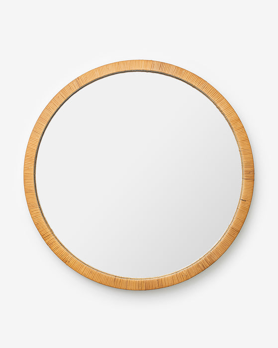 Jovie Woven Circle Mirror