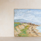 Vintage Early 20th Century Seaside Oil Painting