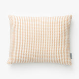 Vintage Orange Waffle Check Pillow Cover No. 2