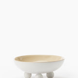 White Ball Footed Bowl