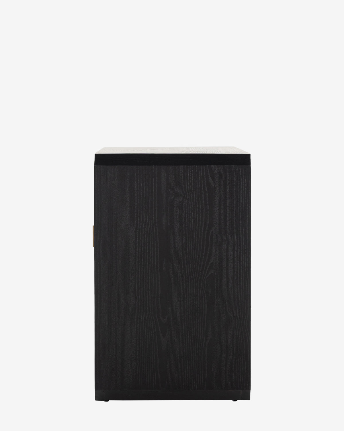 The Ziggy Sideboard, shown from the front against a plain white background, features a black ash veneer with visible wood grain and a modern rectangular design, by McGee & Co.