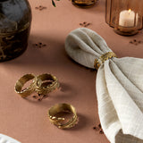 Botanical Brass Napkin Ring (Set of 4)