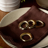 Gilford Brass Napkin Rings (Set of 4)