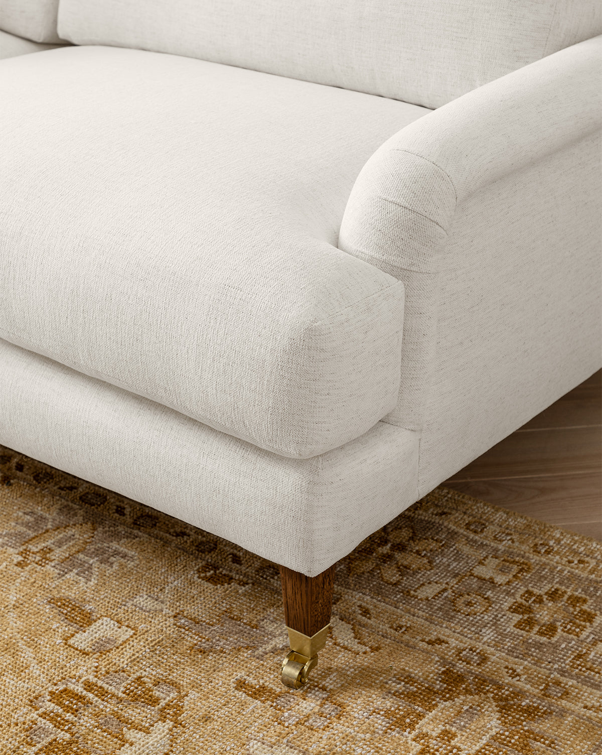 Lucille English Roll Arm Sofa 78"