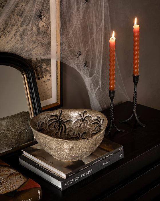Orange Twisted Taper Candles (Set of 2)