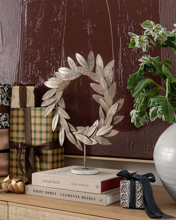Willow Wreath in Antique Pewter