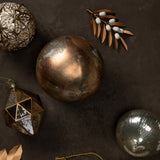 Bronze Leaf Clip Ornament (Set of 2)