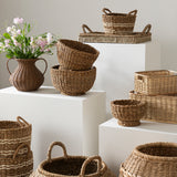 Striped Seagrass Basket