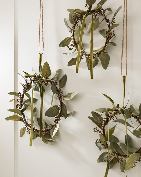 Faux Eucalyptus Wreaths (Set of 3)