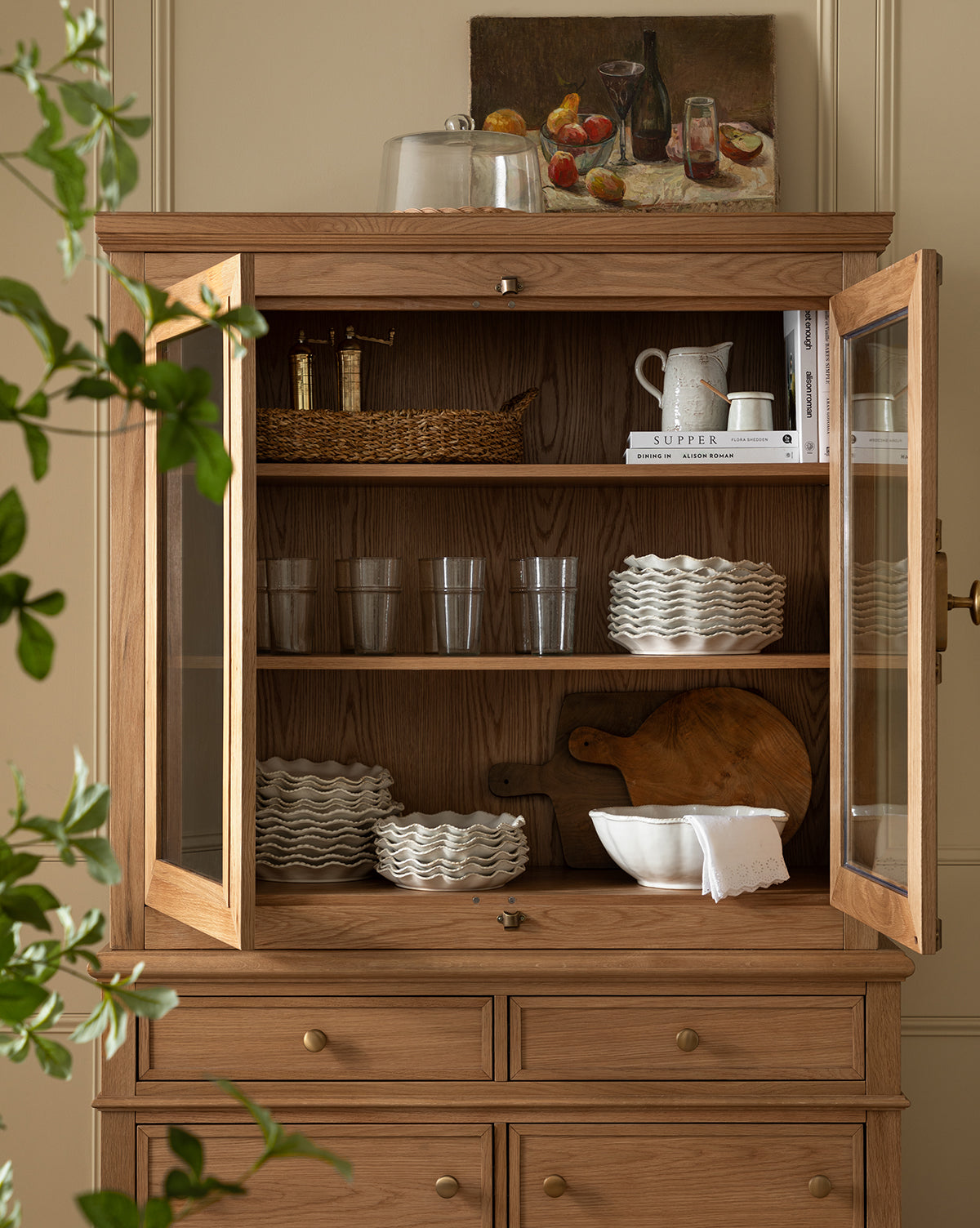 Heath Oak Cabinet