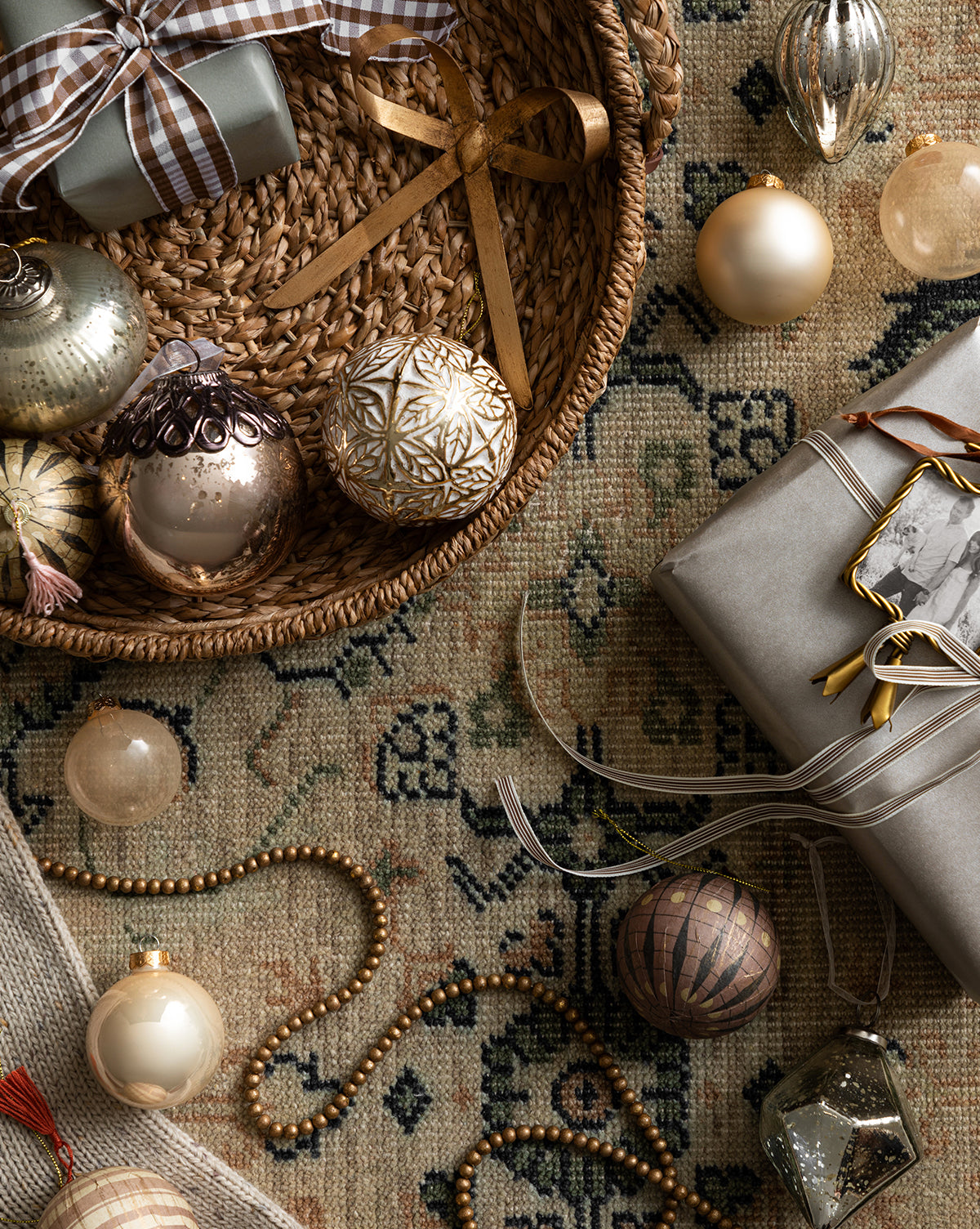 Brass Bow Clip Ornament