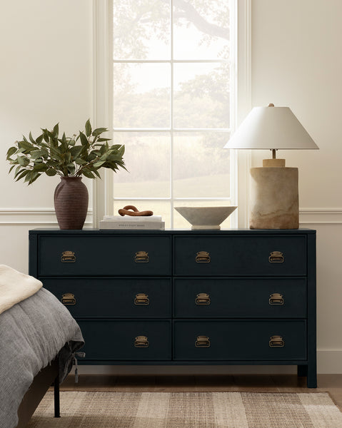 womens gold party dress Mid Century Modern Wood Chest of Drawers 3 Drawer Fluted Dresser – GiraTree main image 0