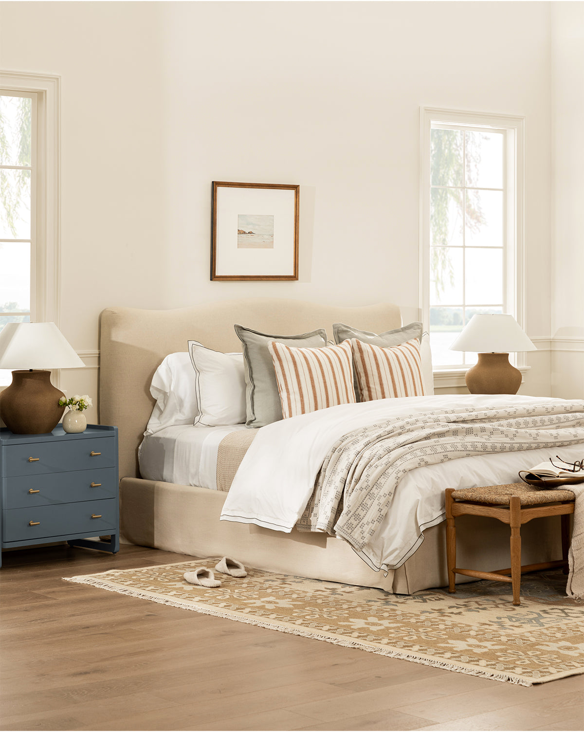 Devlin White Shams (Set of 2)