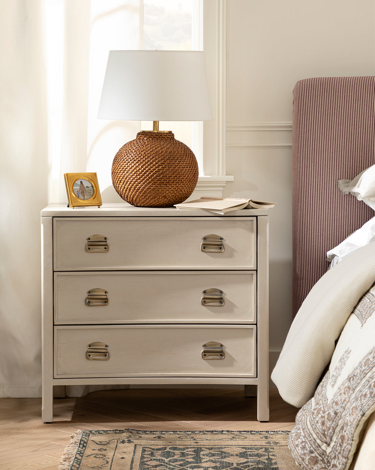 Mackenna White Oak Nightstand