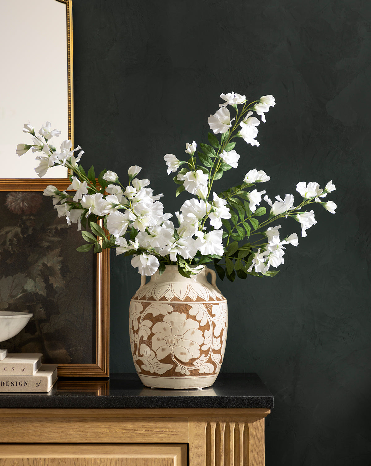 Faux Sweet Pea Stem