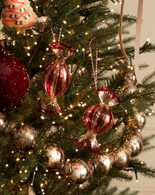 Glass Candy Ornaments (Set of 2)