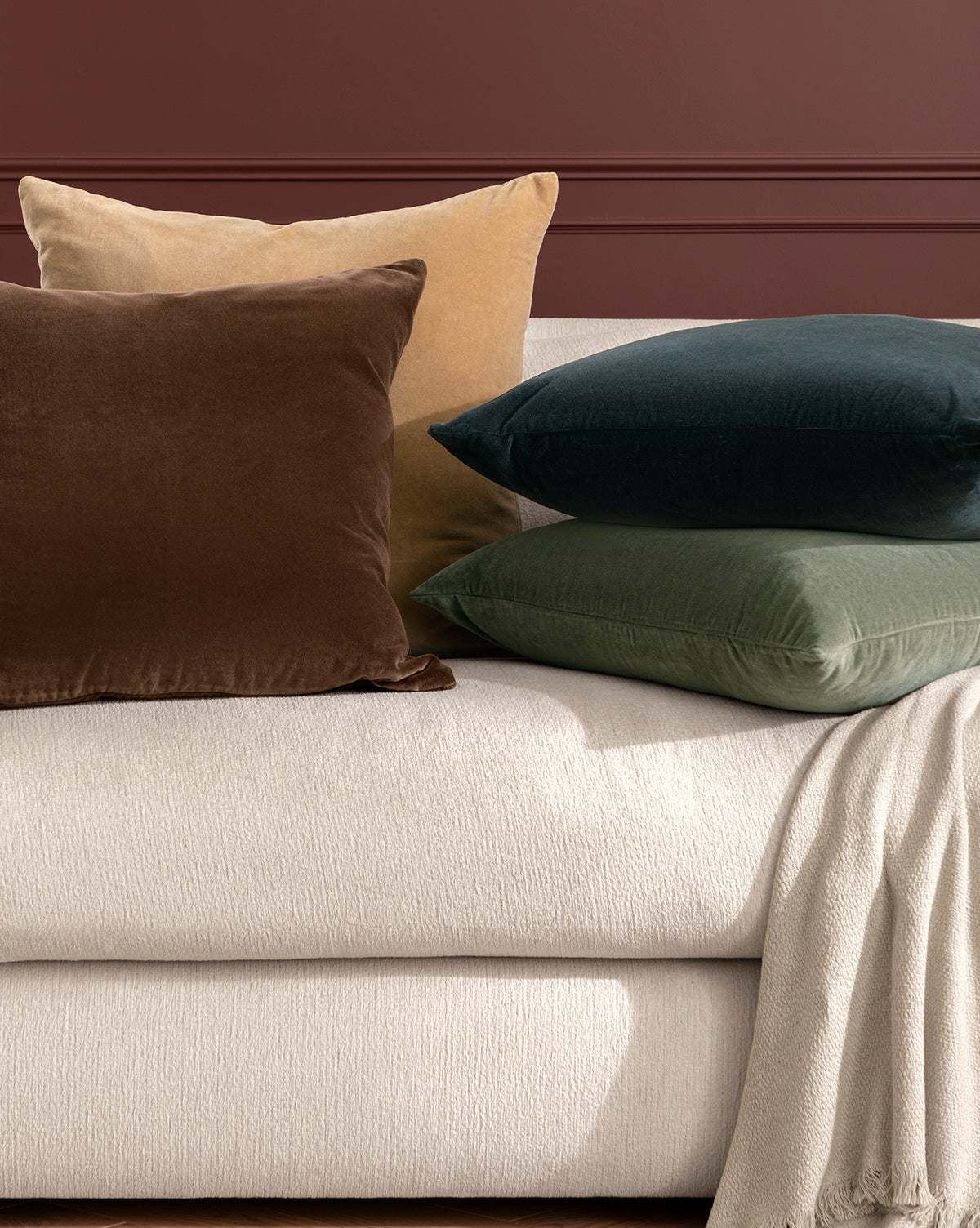 Bellevue Velvet Pillow Cover