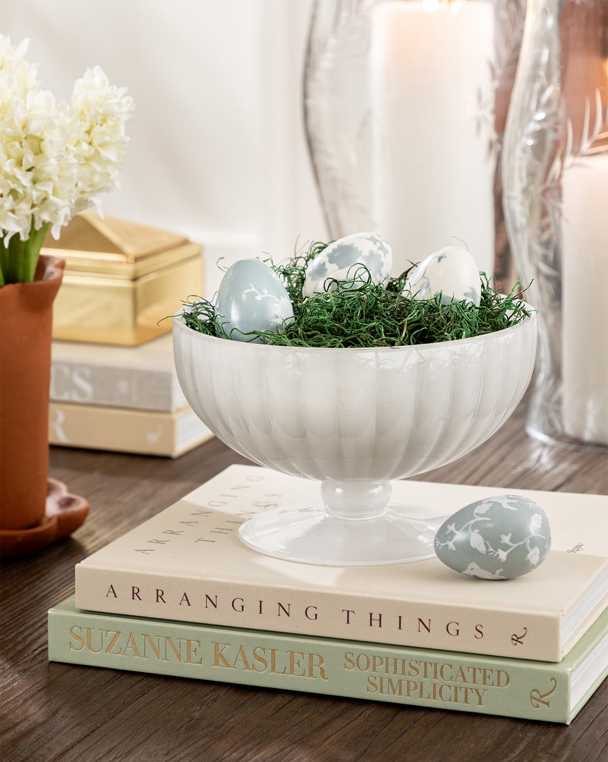 Opaque Glass Decorative Bowl