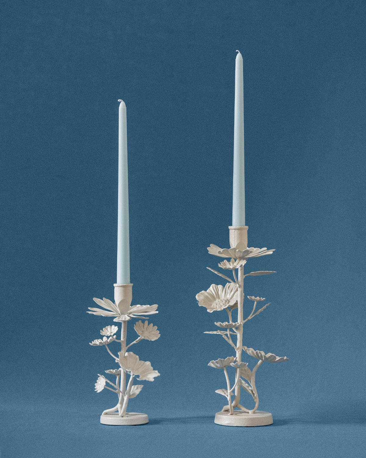 Floral Taper Holders (Set of 2)