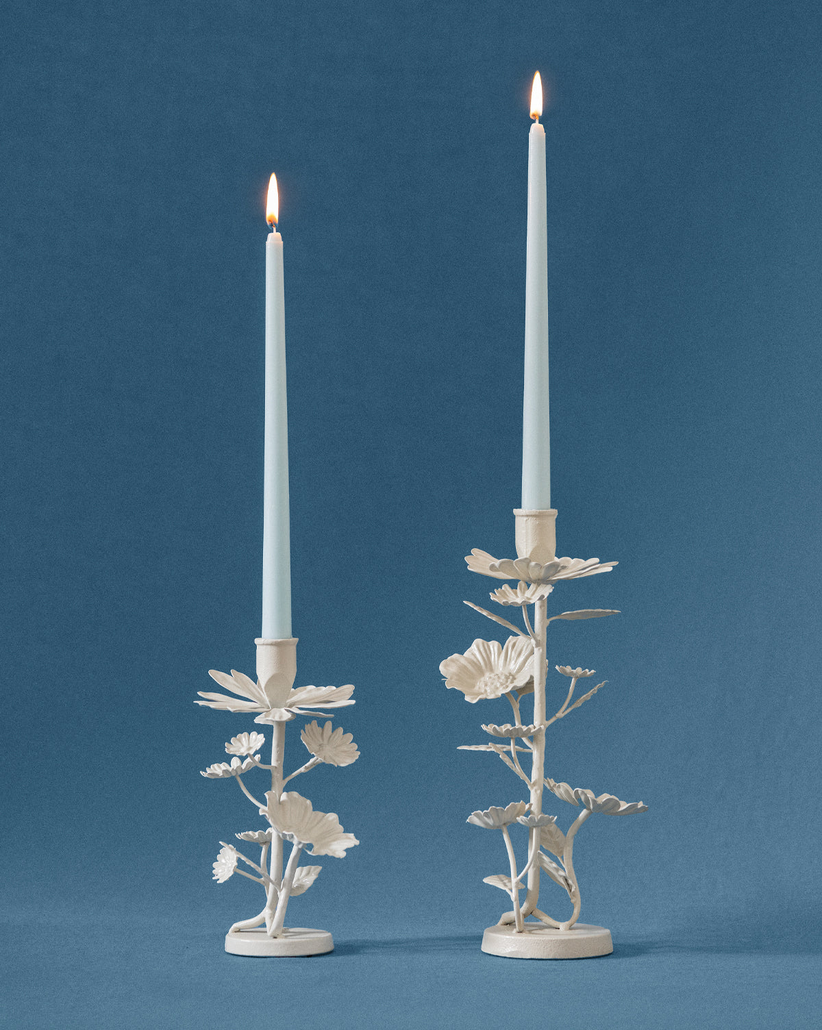 Floral Taper Holders (Set of 2)
